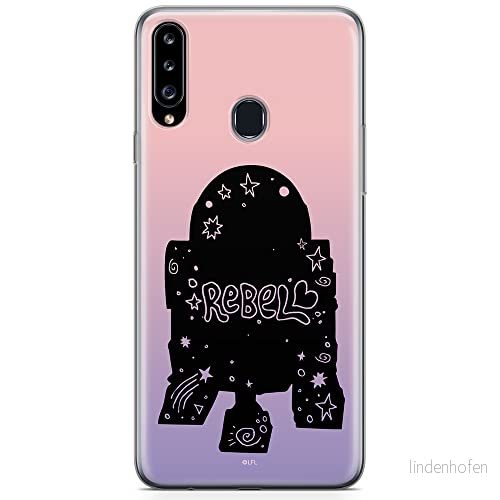 ERT GROUP mobiltelefonfodral för Samsung A20S originalt och officiellt licensierat Star Wars mönster R2D2 005 optimalt anpassad till formen på mobiltelefonen, fodral tillverkad av TPU plast 5904805440830