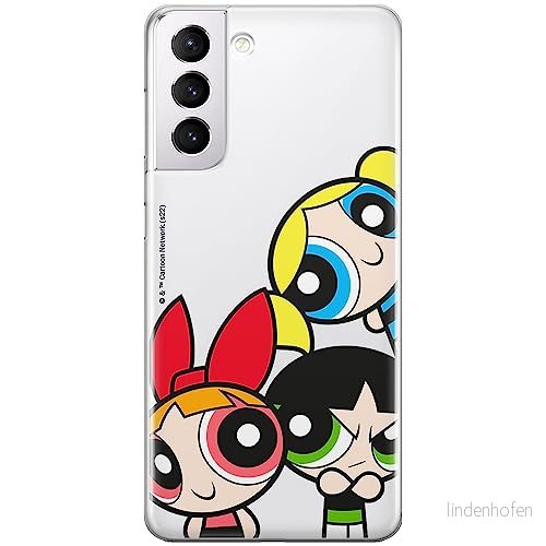 ERT GROUP mobiltelefonfodral för Samsung S21 PLUS originalt och officiellt licensierat The Powerpuff Girls mönster 015, gedeeltelijk transparant 5905511963712