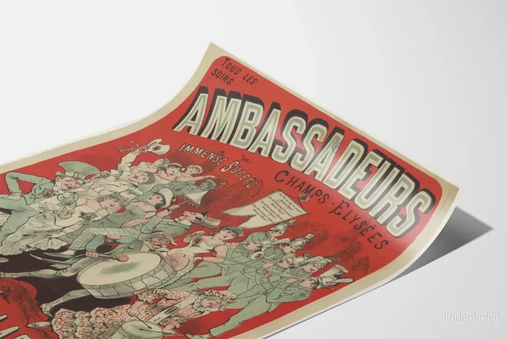Vintageposter Ambassadeurs Champs-Élysées - En byfestbröllop - Bild 3