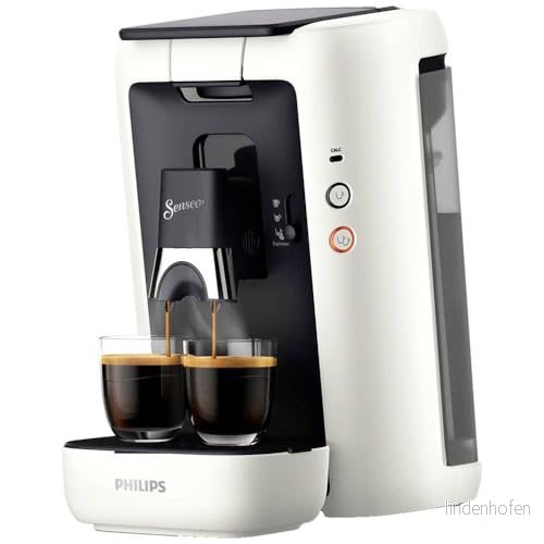 Philips Domestic Appliances Senseo Maestro kaffekapselmaskin med kaffetjocklekar och memo funktion, 1,2 liter vattenbehållare, grön produkt, färg: Vit (CSA260/10) 8720389000539