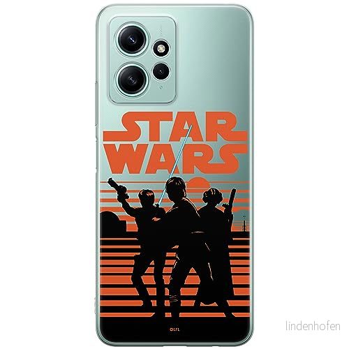 ERT GROUP mobiltelefonfodral för Xiaomi REDMI NOTE 12 4G originalt och officiellt licensierat Star Wars mönster 026 optimalt anpassad till formen på mobiltelefonen, gedeeltelijk transparant 5905511941543