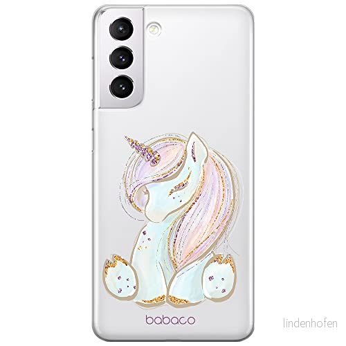 ERT GROUP mobiltelefonfodral för Samsung S21 PLUS originalt och officiellt licensierat Babaco mönster Unicorn 002 optimalt anpassad till formen på mobiltelefonen, gedeeltelijk transparant 5904805412844