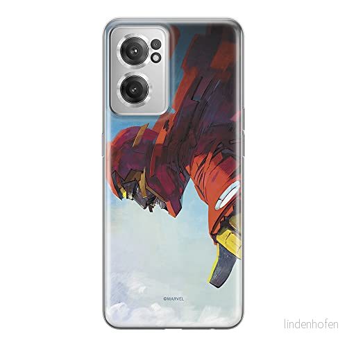 ERT GROUP mobiltelefonfodral för Oneplus NORD CE 2 originalt och officiellt licensierat Marvel mönster Iron Man 015 optimalt anpassad till formen på mobiltelefonen, fodral tillverkad av TPU plast 5905511297596