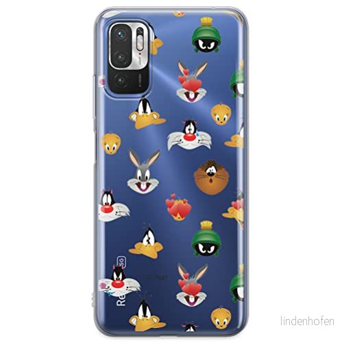 ERT GROUP mobiltelefonfodral för Xiaomi REDMI NOTE 10 5G / POCO M3 PRO originalt och officiellt licensierat Looney Tunes mönster 007 anpassad till formen på mobiltelefonen, gedeeltelijk transparant 5904805611247