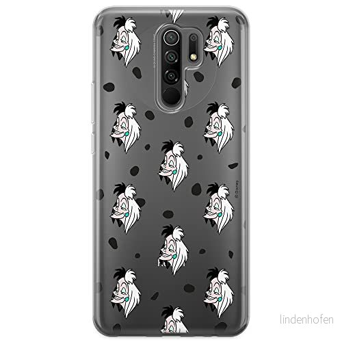 ERT GROUP mobiltelefonfodral för Xiaomi REDMI 9 originalt och officiellt licensierat Disney mönster Cruella 005 optimalt anpassad till formen på mobiltelefonen, gedeeltelijk transparant 5903040285923