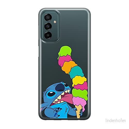 ERT GROUP mobiltelefonfodral för Samsung M13 4G/M23 5G/F23 originalt och officiellt licensierat Disney mönster Stitch 015 optimalt anpassad till formen på mobiltelefonen, gedeeltelijk transparant 5905511370282