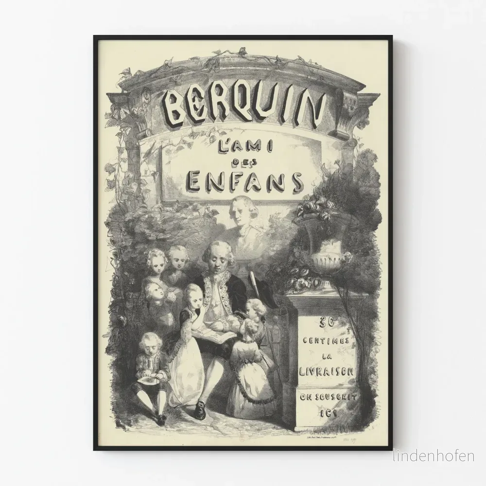 Dekorativ poster Berquin barnens vän