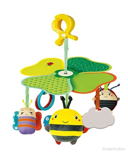 Clementoni - Easy-Peasy Travel Mobile-Giostrin Barnsäng, Hängande Leksak, Lätt Och Bärbar, Flerfärgad, 17790 8005125177905