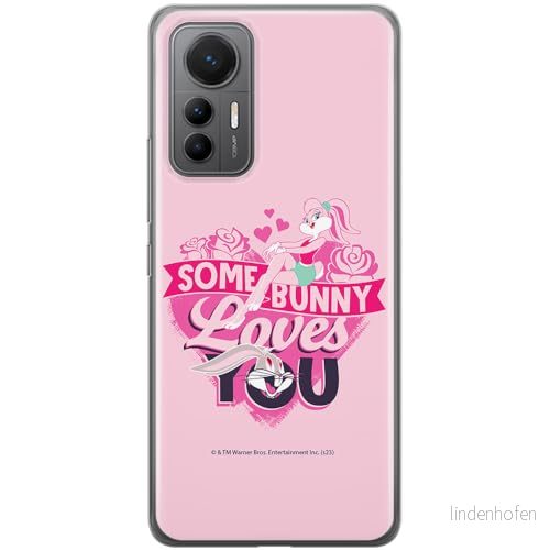 ERT GROUP mobiltelefonfodral för Xiaomi 12 LITE originalt och officiellt licensierat Looney Tunes mönster Lola & Bugs 002 anpassad till formen på mobiltelefonen, fodral tillverkad av TPU plast 5905795134112