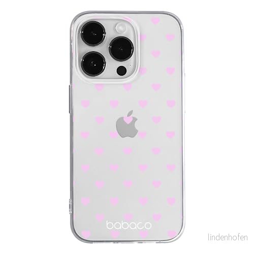 ERT GROUP mobiltelefonfodral för Apple Iphone 14 PRO MAX originalt och officiellt licensierat Babaco mönster Hearts 001 optimalt anpassad till formen på mobiltelefonen, gedeeltelijk transparant 5905131930507