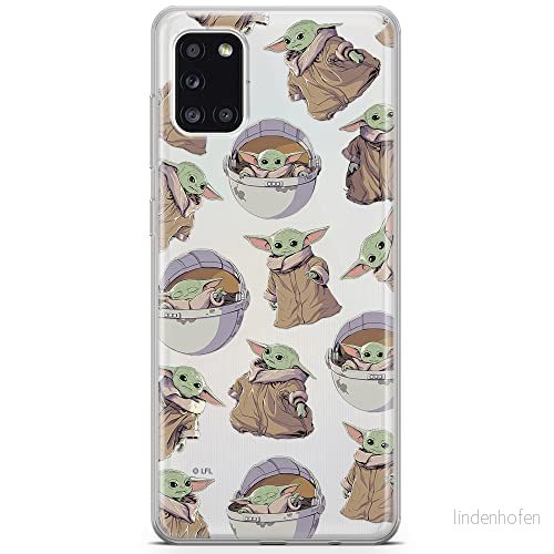 ERT GROUP mobiltelefonfodral för Samsung A31 originalt och officiellt licensierat Star Wars mönster Baby Yoda 028 optimalt anpassad till formen på mobiltelefonen, gedeeltelijk transparant 5904805093005