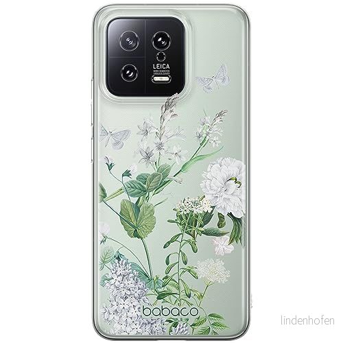 ERT GROUP mobiltelefonfodral för Xiaomi 13 originalt och officiellt licensierat Babaco mönster Flowers 033 optimalt anpassad till formen på mobiltelefonen, gedeeltelijk transparant 5905511907211