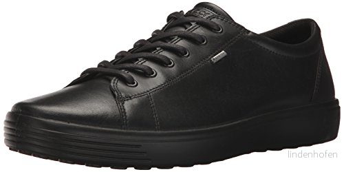 ECCO Soft 7 GTX herr Sneakers låg topp, Svart, 46 EU 809704006611