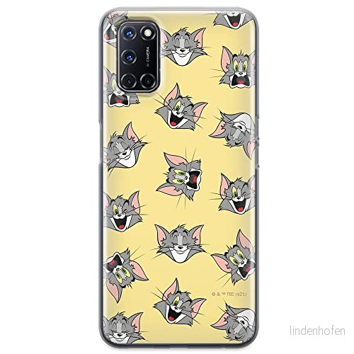 ERT GROUP mobiltelefonfodral för Oppo A92/ A72/ A52 originalt och officiellt licensierat Tom and Jerry mönster 007 optimalt anpassad till formen på mobiltelefonen, fodral tillverkad av TPU plast 5904805256844