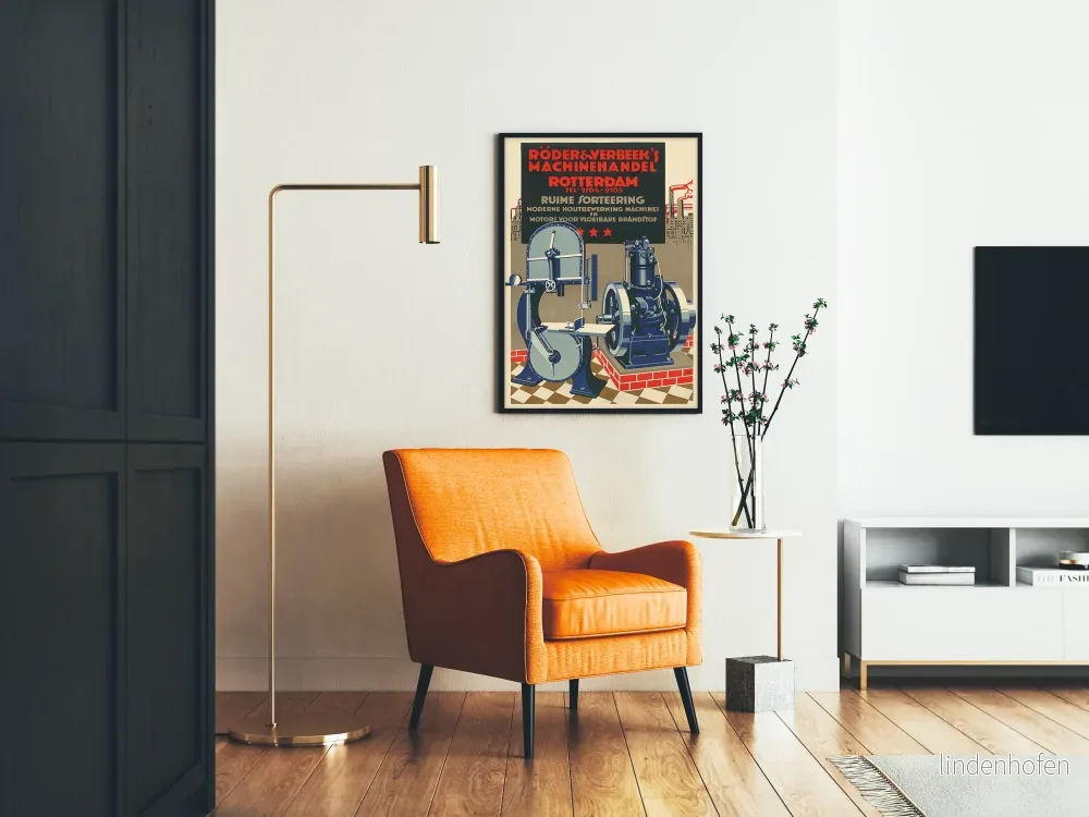 Industriell poster Rôder & Verbeek Rotterdam för väggdekoration - Bild 2