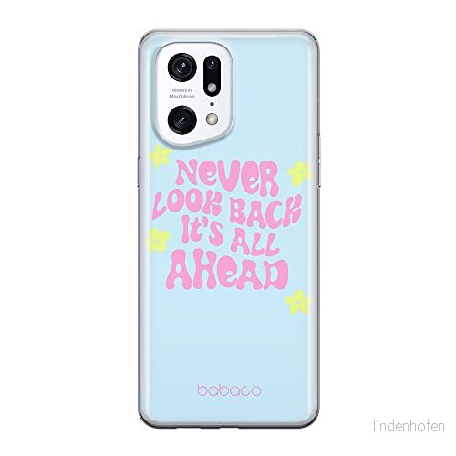 ERT GROUP mobiltelefonfodral för Oppo FIND X5 PRO originalt och officiellt licensierat Babaco mönster Never look back 005 anpassad till formen på mobiltelefonen, fodral tillverkad av TPU plast 5905511409579