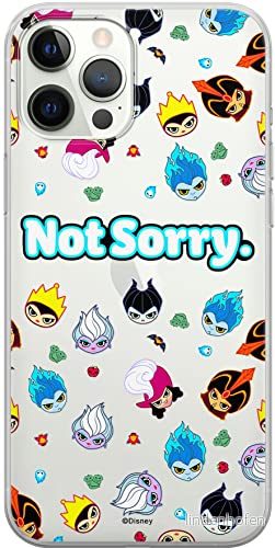 ERT GROUP mobiltelefonfodral för Iphone 12/12 PRO originalt och officiellt licensierat Disney mönster Villains 005 optimalt anpassad till formen på mobiltelefonen, gedeeltelijk transparant 5905131381088