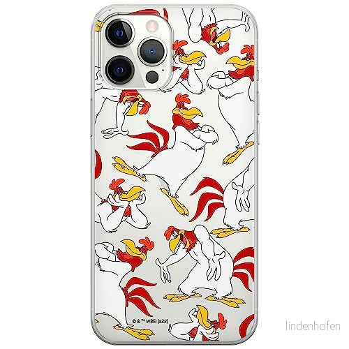 ERT GROUP mobiltelefonfodral för Iphone 12/12 PRO originalt och officiellt licensierat Looney Tunes mönster Foghorn Leghorn 001 anpassad till formen på mobiltelefonen, gedeeltelijk transparant 5905511666019