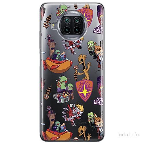 ERT GROUP mobiltelefonfodral för Xiaomi REDMI NOTE 9T originalt och officiellt licensierat Marvel mönster Guardians of the Galaxy 007 anpassad till formen på mobiltelefonen, gedeeltelijk transparant 5904805648663