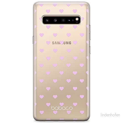 ERT GROUP Mobiltelefonskal för Samsung S10 5G original och officiellt licensierat Babaco mönster Less is More 001 anpassad till mobiltelefonens form, delvis transparent 5904805501227
