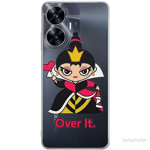 ERT GROUP mobiltelefonfodral för Realme C55 originalt och officiellt licensierat Disney mönster Queen of Hearts 001 optimalt anpassad till formen på mobiltelefonen, gedeeltelijk transparant 5905511869403
