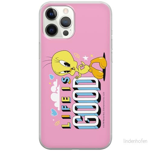 ERT GROUP mobiltelefonfodral för Iphone 12 PRO MAX originalt och officiellt licensierat Looney Tunes mönster Tweety 016 anpassad till formen på mobiltelefonen, fodral tillverkad av TPU plast 5905795098780