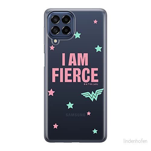 ERT GROUP mobiltelefonfodral för Samsung M53 5G originalt och officiellt licensierat DC mönster Wonder Woman 026 optimalt anpassad till formen på mobiltelefonen, gedeeltelijk transparant 5905511387709