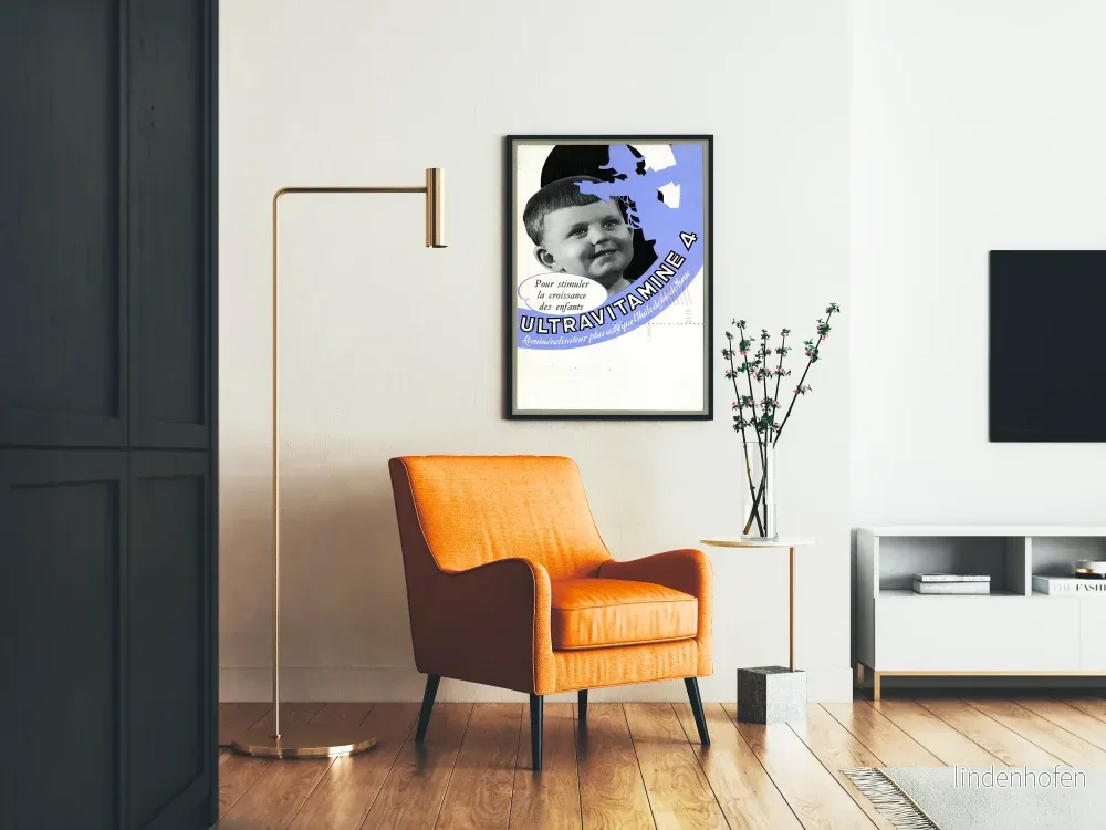 Vintageposter Ultravitamine 4 för barnvänlig väggdekoration - Bild 2