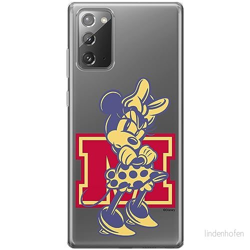 ERT GROUP mobiltelefonfodral för Samsung GALAXY NOTE 20 originalt och officiellt licensierat Disney mönster Minnie 072 optimalt anpassad till formen på mobiltelefonen, gedeeltelijk transparant 5905795023249