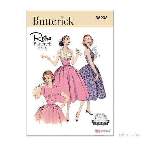 BUTTERICK B6938F5 Misses Halterklänning och jacka F5 (16 18 20 22 24) 31664525073