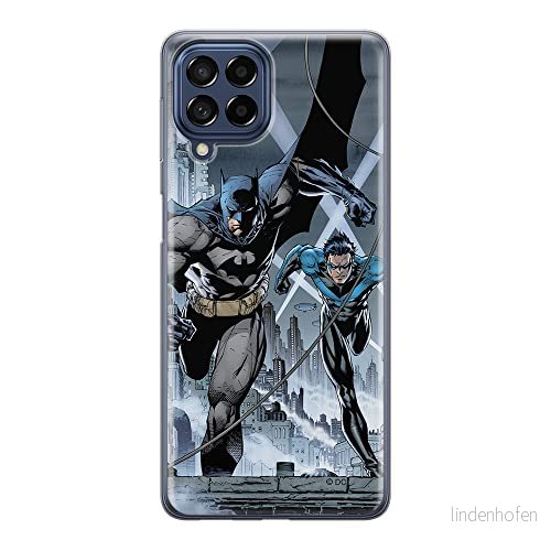 ERT GROUP mobiltelefonfodral för Samsung M33 5G originalt och officiellt licensierat DC mönster Batman 007 optimalt anpassad till formen på mobiltelefonen, fodral tillverkad av TPU plast 5905511343262