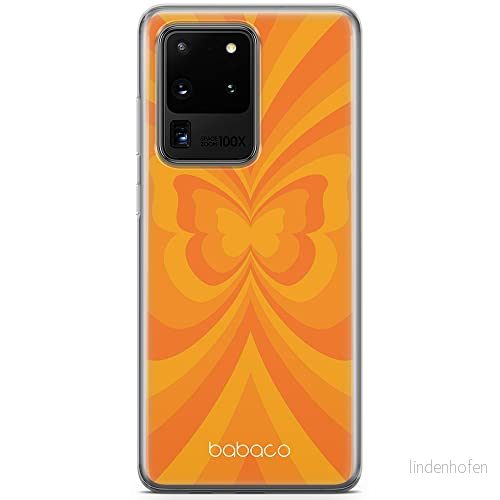 ERT GROUP mobiltelefonfodral för Samsung S20 ULTRA / S11 PLUS originalt och officiellt licensierat Babaco mönster Butterflies 001 anpassad till formen på mobiltelefonen, fodral tillverkad av TPU plast 5904805738920