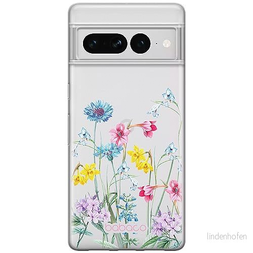 ERT GROUP mobiltelefonfodral för Google PIXEL 7 PRO originalt och officiellt licensierat Babaco mönster Flowers 040 optimalt anpassad till formen på mobiltelefonen, gedeeltelijk transparant 5905795172619