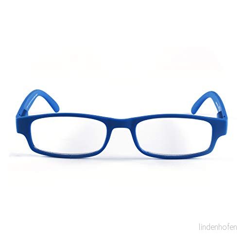 Contacta, One Color, Läsglasögon för Män Och Kvinnor, Lätta, Funktionella Färgglada Glasögon, Ram med Flexstänger, Blå, Dioptrar+1,00, Förpackning Glasögonfodral, 21 g 8054529513345
