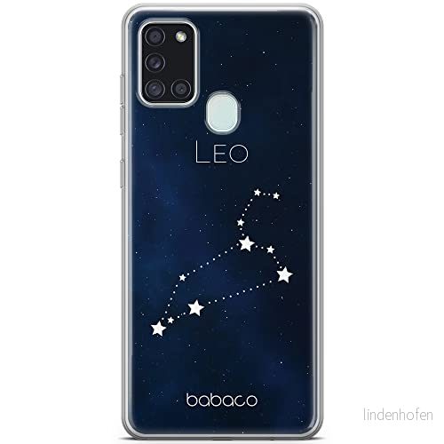 ERT GROUP mobiltelefonfodral för Samsung A21s originalt och officiellt licensierat Babaco mönster Zodiac Constellation 005 anpassad till formen på mobiltelefonen, fodral tillverkad av TPU plast 5903932192988