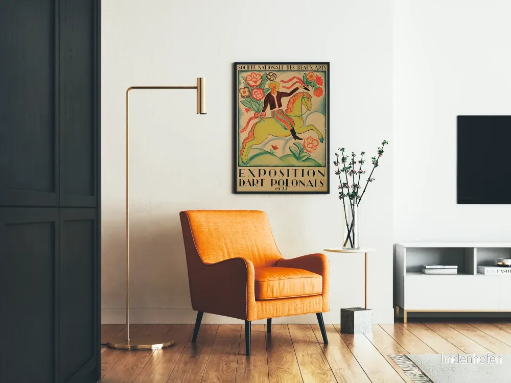 Vintageposter av Polsk konstutställning 1921, Nationala konstföreningen - Bild 2