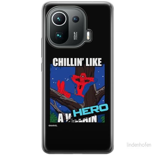 ERT GROUP mobiltelefonfodral för Xiaomi MI 11 PRO originalt och officiellt licensierat Marvel mönster Spider Man 033 optimalt anpassad till formen på mobiltelefonen, fodral tillverkad av TPU plast 5905795009533