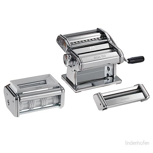 Marcato Pastaset med två pastarullar (ravioli, spaghetti), GS pastaet 8000011000459