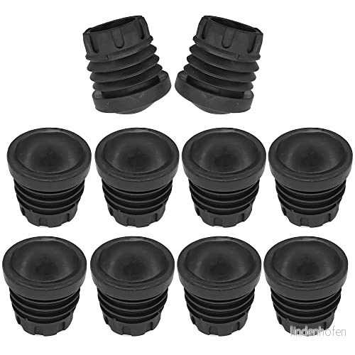 cyclingcolors 10 x förstärkt stolfot halkfri munstycke runt rör inkommande gummi 75 kg per fot lock bordsmöbler skrivbord skydd säkerhet kollektivitet skola fritid (Øext 37 mm) 3666690044426