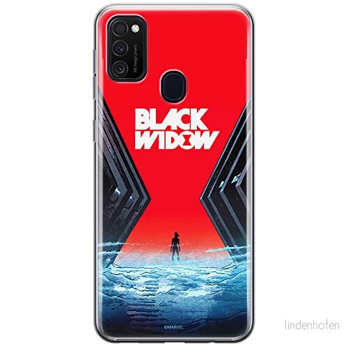ERT GROUP mobiltelefonfodral för Samsung M21 originalt och officiellt licensierat Marvel mönster Black Widow 001 optimalt anpassad till formen på mobiltelefonen, fodral tillverkad av TPU plast 5903537836119