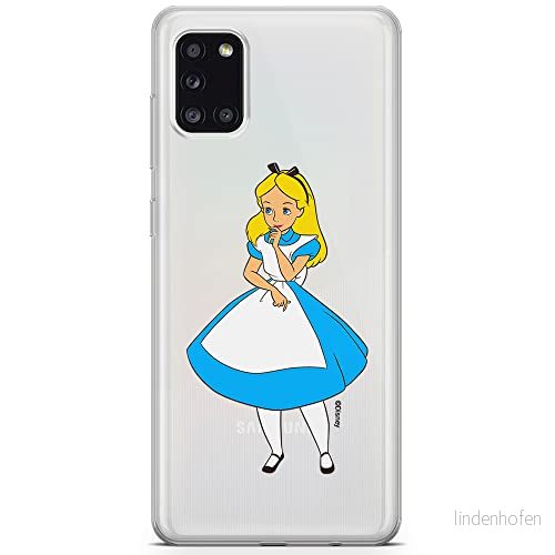 ERT GROUP mobiltelefonfodral för Samsung A31 originalt och officiellt licensierat Disney mönster Alice 010 optimalt anpassad till formen på mobiltelefonen, gedeeltelijk transparant 5905131194190