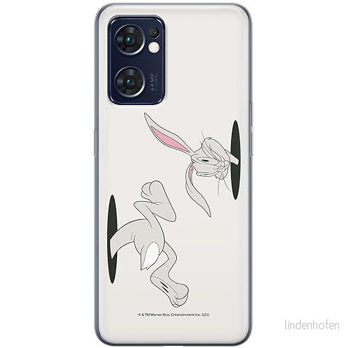 ERT GROUP mobiltelefonfodral för Oppo RENO 7 5G originalt och officiellt licensierat Looney Tunes mönster Bugs 016 optimalt anpassad till formen på mobiltelefonen, fodral tillverkad av TPU plast 5905795079956