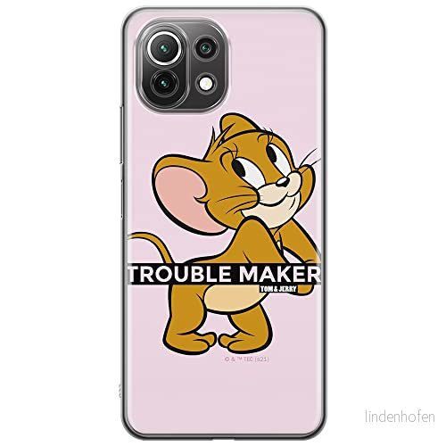 ERT GROUP mobiltelefonfodral för Xiaomi 11 LITE 4G/5G originalt och officiellt licensierat Tom and Jerry mönster 012, fodral tillverkad av TPU plast 5904805270307