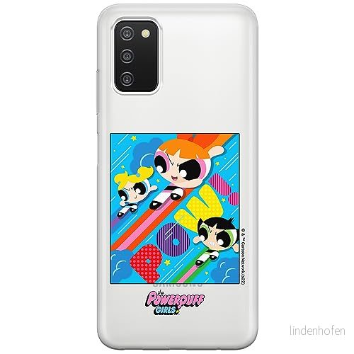 ERT GROUP mobiltelefonfodral för Samsung A03S originalt och officiellt licensierat The Powerpuff Girls mönster 025 anpassad till formen på mobiltelefonen, gedeeltelijk transparant 5905511970703