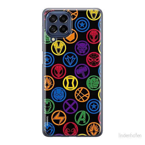 ERT GROUP mobiltelefonfodral för Samsung M53 5G originalt och officiellt licensierat Marvel mönster Avengers 022 optimalt anpassad till formen på mobiltelefonen, fodral tillverkad av TPU plast 5905511384609