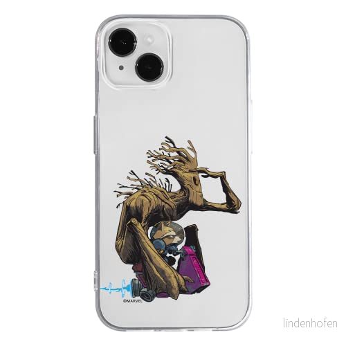 ERT GROUP mobiltelefonfodral för Apple Iphone 14 PLUS originalt och officiellt licensierat Marvel mönster Guardians of the Galaxy 004 anpassad till formen på mobiltelefonen, gedeeltelijk transparant 5905131892539