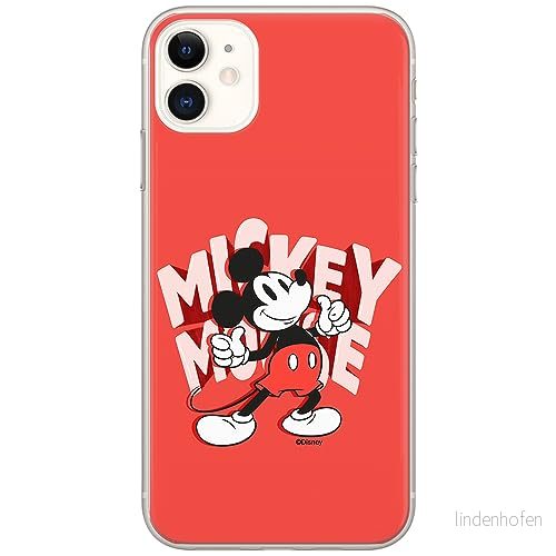 ERT GROUP mobiltelefonfodral för Iphone 11 originalt och officiellt licensierat Disney mönster Mickey 044 optimalt anpassad till formen på mobiltelefonen, fodral tillverkad av TPU plast 5905511992668