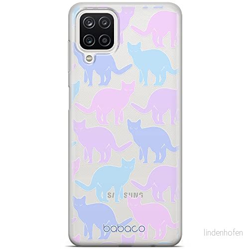 ERT GROUP mobiltelefonfodral för Samsung A12 / M12 F12 originalt och officiellt licensierat Babaco mönster Cats 011 optimalt anpassad till formen på mobiltelefonen, gedeeltelijk transparant 5905131070920