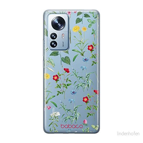 ERT GROUP mobiltelefonfodral för Xiaomi 12 / 12X originalt och officiellt licensierat Babaco mönster Flowers 042 optimalt anpassad till formen på mobiltelefonen, gedeeltelijk transparant 5905511493424