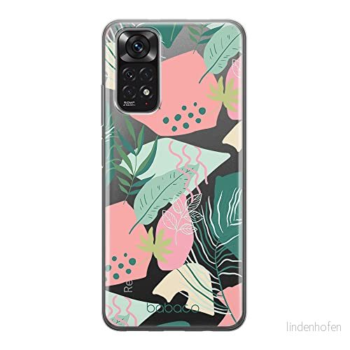 ERT GROUP mobiltelefonfodral för Xiaomi REDMI NOTE 11S 4G / 11 originalt och officiellt licensierat Babaco mönster Plants 010, gedeeltelijk transparant 5905511564100